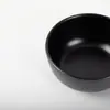 Tazón Redondo Pequeño Negro de Melamina con Asa, Plato para Guarnición, Plato para Salsa para Fondue de Hotel y Restaurante, Plato para Salsa de Soja, Vajilla para Condimentos, Uso Comercial