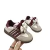Zapatillas de Entrenamiento Retro Alemanas para Niñas de Otoño e Invierno, Zapatillas Deportivas Casuales Versátiles de Caña Baja Melard para Niños, Zapatos Dobles de Algodón, Zapatos Individuales de Moda
