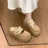 Mules cerrados para mujer 2026 nuevos zapatos de verano para exteriores que aumentan la altura, zapatos de Mary Jane de suela gruesa versátiles para salir