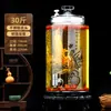 Garrafas de Vidro para Fazer Vinho, Recipientes Selados Domésticos, Potes de Vidro para Vinho Medicinal de Ginseng, Recipientes para Vinho, Potes para Bebidas Alcoólicas com Torneira, Garrafas Especiais para Vinho