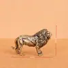 Nueva Estatua Pequeña de León de Latón Adorno de León Macho Artesanía en Bronce Mascota de Té Oficina Decoración del Hogar