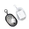 Cable de Datos Cargador Almacenamiento Transparente Enrollado Mini Portátil Portátil Fuera Caja de Almacenamiento de Auriculares Paquete de Carga