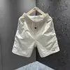Nuevos shorts de verano simples y elegantes de secado rápido para hombre, de estilo americano moderno, corte holgado, versátiles, casuales, para el trabajo
