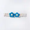 Diadema Elástica de Encaje Nuevo Estilo Europeo y Americano para Bebé con Flores Lindas, Pañuelo para la Cabeza Infantil, Accesorio Fino y Suave para el Cabello de Bebé para Todas las Estaciones