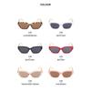 Gafas de sol Cat Eye con Montura Pequeña para Mujer, Nuevas Gafas de Sol Gruesas con Cadena de Moda, Gafas de Moda para Mujer, Transfronterizo