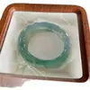 Pulsera de dama de estilo Xiaohongshu, pulsera redonda de cristal grueso, pulsera translúcida tipo jade, accesorio Hanfu, pulsera Dingdang de estilo antiguo para mujer