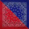 Pañuelo Cuadrado de Algodón 55 Transfronterizo Europeo y Americano Costa Oeste Nuevo Doble Cachemir Doble Color Combinación Tendencia Pañuelo para la Cabeza Pañuelo para la Cabeza Hiphop