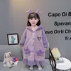Pijama de Noche para Niñas 2025 Nuevo Otoño e Invierno Bebé Niña Terciopelo Coral Kuromi Bata de Baño Pijama para Niños