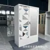 Gabinete de Impresión Transfronteriza de Acero de Fábrica Personalizado Armario para Dormitorio Hogar Armario de Hierro Armario de Almacenamiento Puerta Corredera Armario con Puerta Corredera
