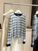 Cardigã de Lã Listrado Tricotado Estilo Coreano para Mulheres, Novo Estilo Primavera e Outono, Toque de Alta Qualidade, Caimento Solto, Suéter Outerwear Emagrecedor