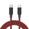 Cable de Datos de Carga Rápida con Trenzado de Nylon Doble Puerto Tipo-C Adecuado para Apple 15-17Pro Max, Samsung y Huawei Carga Rápida