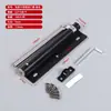 Fechador de Porta Simples de Aço Inoxidável com Amortecimento de Mola Ajustável para Portas Residenciais, Leve, Silencioso, Invisível, Dispositivo de Fechamento Automático de Porta