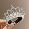 Tiara de Coroa Infantil para Meninas Exquisite Acessório de Cabelo de Coroa Performance de Aniversário Princesa Bebê Grampo de Cabelo com Strass