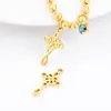 Nudo de amor cruz de acero inoxidable accesorios de joyería DIY collar pulsera hip hop pop colgante encanto accesorios