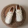 Sapatos de Salto Único Romanos para Mulheres Atacado Novo Verão Mais Vendidos Vazados Respiráveis Sapatos de Salto Único Sola Grossa Retrô Casual Tamancos Fechados