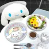 Sanrio Perro Yugui Vajilla Desechable Mantel Plato de Papel Vaso de Agua Dibujo Animado Decoración de Cumpleaños Diseño de Escena de Fiesta
