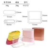 Tubo Plano Ancho Personalizado de Fábrica de 10g Rosa Profundo y Claro Amarillo Cubierta Transparente Barra de Reparación Tubo de Ungüento Lithospermum Barra de Mascarilla de Barro Tubo Vacío