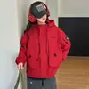 Chaqueta Exterior Estilo Primavera y Otoño para Niñas 2026 Nueva Elegante Simple Casual Versátil Cortavientos de Moda para Niños Medianos y Grandes