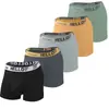 Ropa Interior Masculina al por Mayor Transfronteriza Suave Cinturón con Letras Hello Cómodo Transpirable Energético Cintura Media Calzoncillos Boxer para Hombre