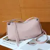 Bolso de Piel Genuina para Mujer, Bolso Almohada de Piel de Vaca Estilo Nuevo, Bolso Cruzado Versátil Estilo Coreano, Bolso de Hombro Transfronterizo, Bolso de Mujer de Moda Más Vendido