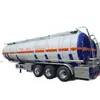 Vendas transfronteiriças semi-reboque tanque para líquidos inflamáveis de 3 eixos e 45 metros cúbicos aço inoxidável caminhão-tanque de transporte de diesel, gasolina, petróleo bruto