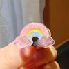 Infantil novo bling glitter princesa sorvete coelho arco-íris sapato fivela destacável cadarço decorativo fivela fivela