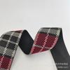 Ancho 3.8cm5.0cm Estilo Escocés Poliéster Jacquard Cuadros Correa de Hombro Bolso de Cinturón Cruzado Cinturón Accesorios de Ropa