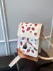 Bolso Pequeño Cuadrado Fresco y Dulce para Mujer, Bolso para Teléfono Móvil, Nuevo Estilo Verano 2026, Bolso de Hombro con Estampado Elegante, Bolso Cruzado de Diseño de Nicho