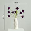 Tulipa Lírio Shumen Flor Artificial Flor de Seda Flor Falsa Buquê de Flores Secas Decoração de Arranjo de Flores para Sala de Estar Decoração de Alto Padrão