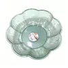 2291 Bandeja transparente estilo misto anti-queda, bandeja de frutas para sala de estar, bandeja de frutas para mesa de centro transparente, de alta qualidade e luxuosa, adequada para balcões de recepção e servir doces