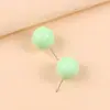 Pendientes de Frijol Simples Transfronterizos Europeos y Americanos Pendientes Redondos de Acrílico Color Caramelo Pendientes para el Viaje Diario Pendientes para Mujer