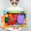 Brinquedos Infantis Casa de Brincar Educacional Brinquedos de Cozinha Boneca para Meninas Caixa de Presente Conjunto Presentes de Matrícula para Instituições Venda por Atacado