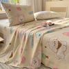 Estilo Dibujos Animados Lindo Estampado Sarga Algodón Producto Único Sábana Cubrecama Funda de Edredón Funda de Almohada Ropa de Cama para Habitación Infantil Combinación Libre