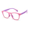 2026 Nuevo Modelo Gafas Profesionales para Niños Anti-Luz Azul Monturas de Silicona Ultraligeras para Niños Monturas Infantiles de Moda Krf622