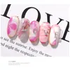 Nova Lz Personalizada 26 Letras Liga de Metal Joias Estilo Japonês Celebridade da Internet Prata Nail Art Cristais Strass