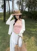 2651 # Top halter sexy, fresco y dulce de lunares para mujer de principios de otoño, un chaleco sin mangas ajustado