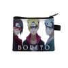 Bolsa de Naruto para niños de poliéster grande monedero de dibujos animados tarjetero estampado impermeable bolsa de almacenamiento colaboración anime
