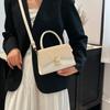 Verano Nuevo 2025 Nuevo Diseño Francés Simple Retro Color Moda Hombro Cruzado Portátil Bolso Cuadrado Pequeño para Mujer
