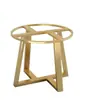 Nuevo Modelo Mesa de Cristal con Patas Redondas, Estructura de Hierro Mármol, Patas Elevadas, Mesa de Centro Redonda Pequeña, Mesa de Comedor
