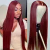 Amazon transfronterizo nuevo peluca de moda europea y americana cabello largo liso encaje frontal 13*4 peluca de encaje