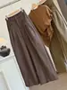 Pantalones de Pierna Ancha Plisados Estilo Coreano Otoño 2026 para Mujer, Holgados, de Cintura Alta, Versátiles, tipo Globo, Casual