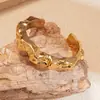 Pulsera de Metal Plegado con Flor Enrollada Transfronteriza Europea y Americana, Pulsera de Moda Exagerada con Estilo, Joyería de Gama Alta de Lujo Accesible