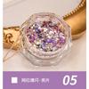 Lantejoulas para unhas lantejoulas planas vazadas em pó de glitter cor mágica grande misturada noite escura Rainha joias de unha atacado