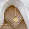 [Acero de titanio] Hermoso collar elegante y lujoso con diamantes de imitación para mujer, cadena de clavícula de acero de titanio que combina con todo.