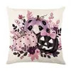 Nuevo producto transfronterizo: Cojín decorativo de Halloween, funda de cojín de calabaza y calavera, cojín decorativo para sofá de sala de estar, cojín para cabecera