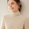 Suéter de Cashmere Macio e Ceroso com Gola Peluda Feminino Outono e Inverno Suéter Interno Elegante Top de Gola Alta Camisa Base de Tricô
