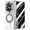 Funda magnética para teléfono adecuada para Huawei Mate X7 con película integrada, soporte de 360 grados, transparente galvanizada, Edición Coleccionista X7, Plegable de 7ª Generación