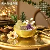 Plantas en maceta de cristal natural con los doce signos del zodíaco, bonsái de piedra en bruto de amatista y citrino, decoraciones de escritorio para la oficina y el hogar para la fortuna al por mayor
