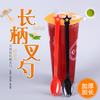 Cuchara de Plástico Desechable para Gelatina de Hierbas, Tenedor-Cuchara de Mango Largo 21cm, Cuchara Mezcladora para Té de Leche y Té de Frutas, Envío Gratis, Ensalada de Frutas