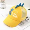 Gorra para Niños Nueva Primavera y Otoño 2021 Estilo Coreano para Niños Gorra de Béisbol de Dibujos Animados de Dinosaurio Gorro para Bebé Niñas Tendencia